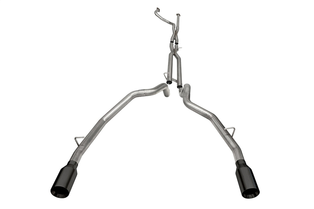 Corsa Performance 21190BPC 3.0in. Dual Rear Exit Catback Exhaust System with Flat Cut 5.0in. Dual Wall Tips for Select Ram