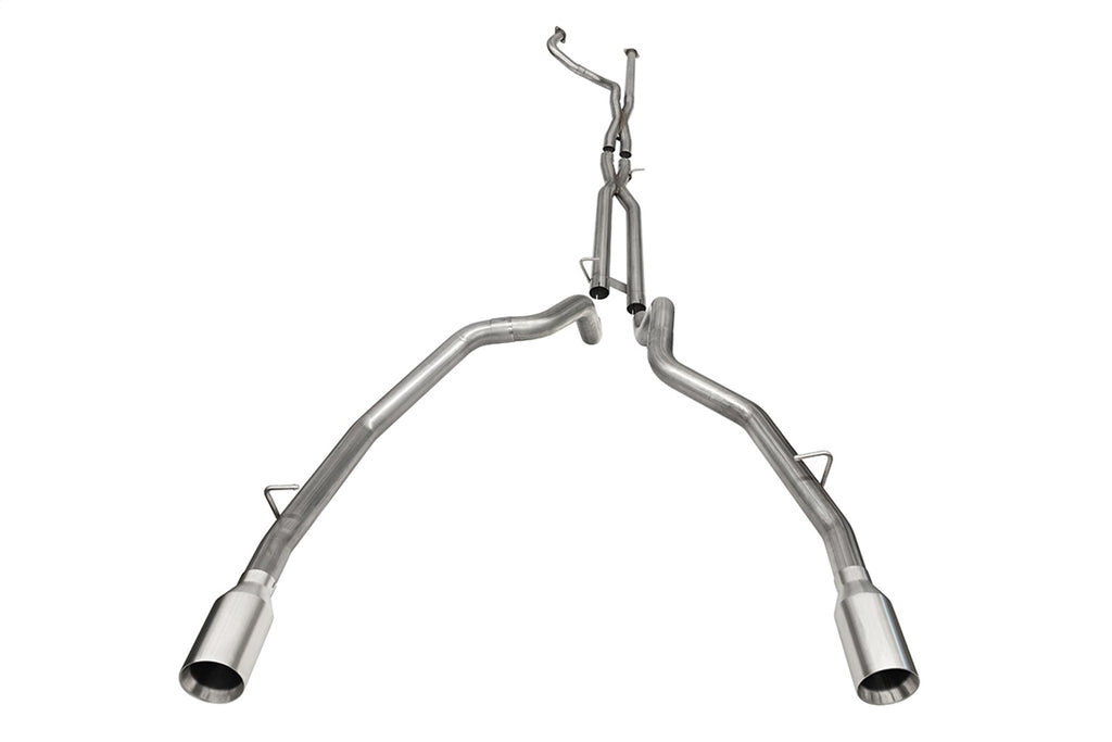 Corsa Performance 21190 3.0in. Dual Rear Exit Catback Exhaust System with Flat Cut 5.0in. Dual Wall Tips for Select Ram
