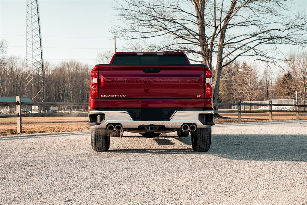 Corsa Performance 21199 3.0in.-2.5in. Cat-Back Dual Rear Exit Exhaust System with Twin 4.0in. Polished P for Select Chevrolet Silverado 1500, GMC Sierra