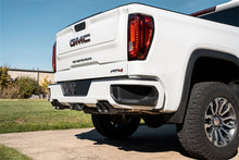 Load image into Gallery viewer, Corsa Performance 21200BPC 3.0in.-2.5in. Cat-Back Dual Rear Exit Exhaust System with Twin 4.0in. Black Powd for Select Chevrolet Silverado 1500, GMC Sierra