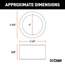 Load image into Gallery viewer, CURT 21200 Trailer Ball Reducer Bushing (From 1-1/4" to 1" Stem)