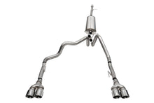 Load image into Gallery viewer, Corsa Performance 21200 3.0in.-2.5in. Cat-Back Dual Rear Exit Exhaust System with Twin 4.0in. Polished P for Select Chevrolet Silverado 1500, GMC Sierra