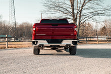 Load image into Gallery viewer, Corsa Performance 21200 3.0in.-2.5in. Cat-Back Dual Rear Exit Exhaust System with Twin 4.0in. Polished P for Select Chevrolet Silverado 1500, GMC Sierra