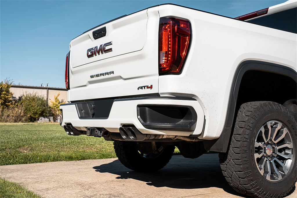 Corsa Performance 21202BPC 3.0in.-2.5in. Cat-Back Dual Rear Exit Exhaust System with Twin 4.0in. Black Powd for Select Chevrolet Silverado 1500, GMC Sierra