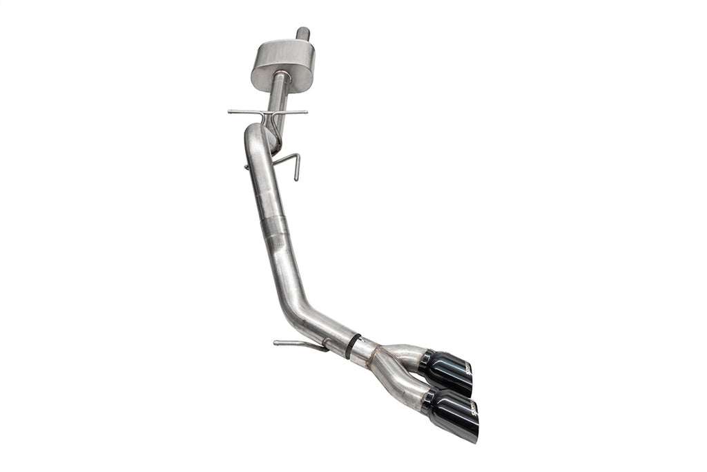 Corsa Performance 21246BLK 3in. Cat-Back Exhaust; Xtreme Sound Level; 4in.Black PVD Pro-Series Slash Cut Tw for Select Chevrolet Silverado 1500, Ford Ranger