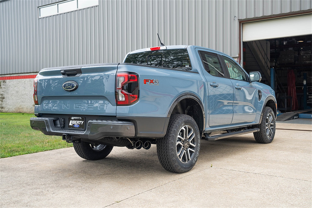 Corsa Performance 21246BLK 3in. Cat-Back Exhaust; Xtreme Sound Level; 4in.Black PVD Pro-Series Slash Cut Tw for Select Chevrolet Silverado 1500, Ford Ranger