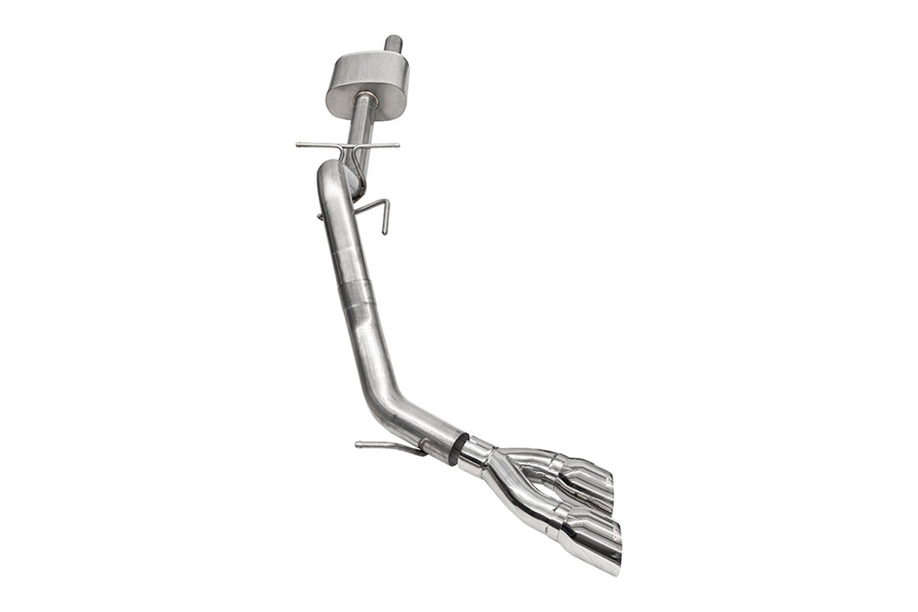 Corsa Performance 21246 3in. Cat-Back Exhaust; Xtreme Sound Level; 4in.Polished Pro-Series Slash Cut Twi for Select Ford Ranger