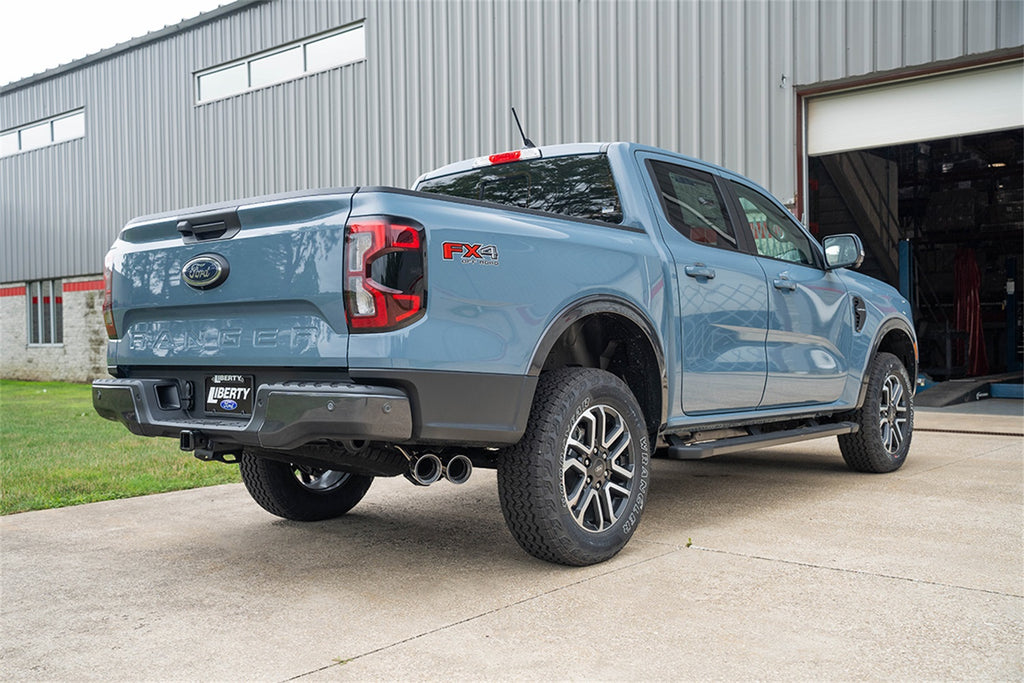 Corsa Performance 21246 3in. Cat-Back Exhaust; Xtreme Sound Level; 4in.Polished Pro-Series Slash Cut Twi for Select Ford Ranger
