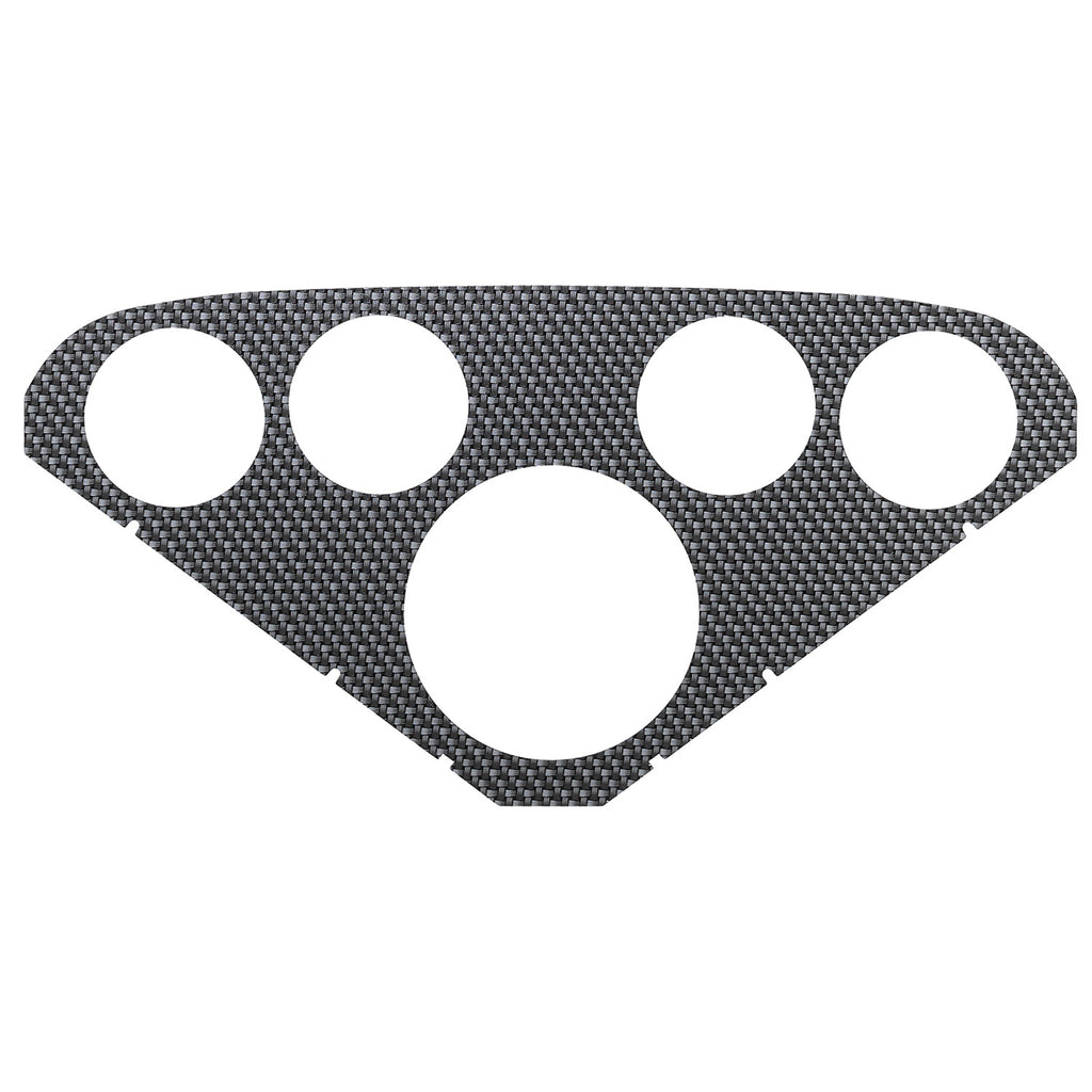 AutoMeter 2124 FACEPLATE FOR #2208, OPTIONAL, SILVER CARBON LOOK