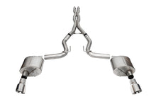 Load image into Gallery viewer, Corsa Performance 21250 3.0in. Dual Rear Exit Cat-Back Exhaust System with 4.5in. Polished Pro Series Ti for Select Ford Mustang