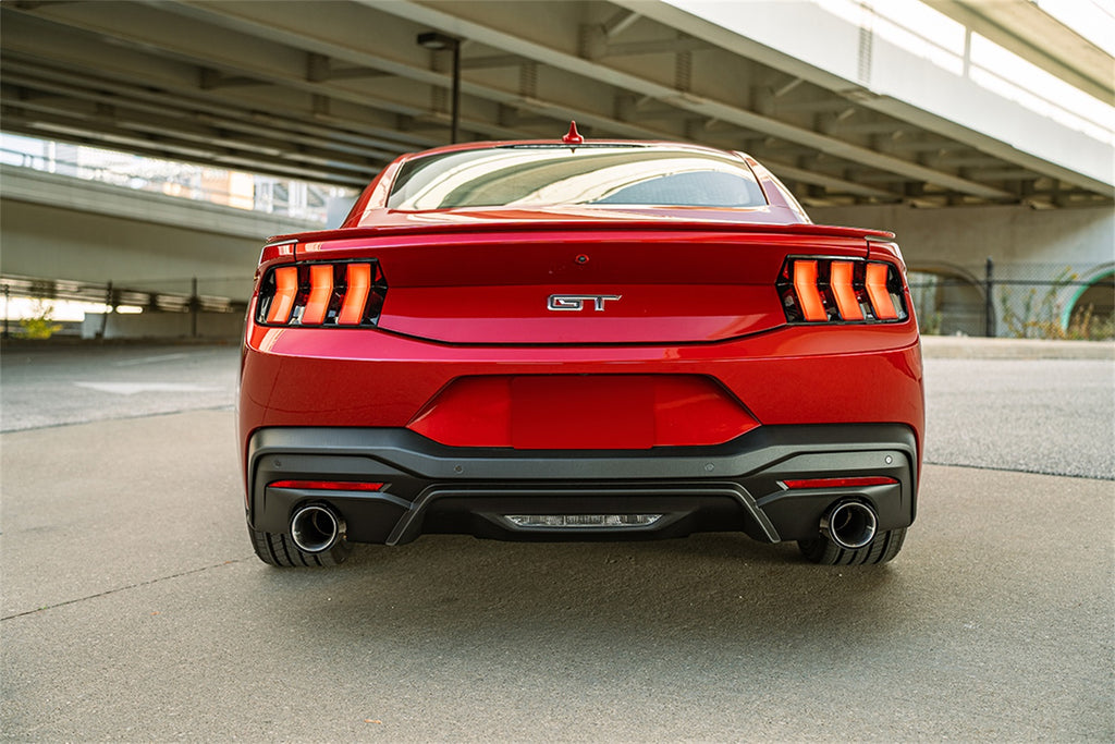 Corsa Performance 21251CF 3.0in. Dual Rear Exit Cat-Back Exhaust System with 4.5in. Straight Cut Carbon Fi for Select Ford Mustang
