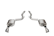 Load image into Gallery viewer, Corsa Performance 21252 3.0in. Dual Rear Exit Axle-Back Exhaust System with 4.5in. Polished Pro Series T for Select Ford Mustang