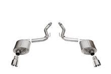 Load image into Gallery viewer, Corsa Performance 21256 3.0in. Dual Rear Exit Axle-Back Exhaust System with 4.5in. Polished Pro Series T for Select Ford Mustang