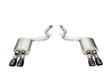 Load image into Gallery viewer, Corsa Performance 21261BLK 3.0in. Dual Rear Exit Axle-Back with Twin 4.0in. Black PVD Pro-Series Tips for Select Ford Mustang