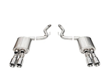 Load image into Gallery viewer, Corsa Performance 21262 3.0in. Dual Rear Exit Axle-Back with Twin 4.0in. Polished Straight Cut Tips for Select Ford Mustang