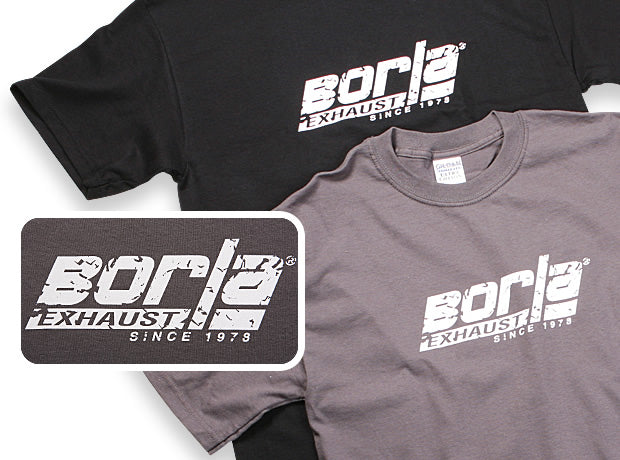 Borla 21263 Men's Distressed Charcoal Crew Neck T-Shirt - 1X-Large