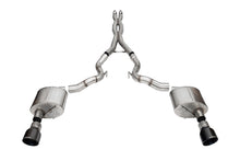 Load image into Gallery viewer, Corsa Performance 21270BLK 3.0in. Dual Rear Exit Cat-Back Exhaust System with 4.5in. Black PVD Pro Series T for Select Ford Mustang
