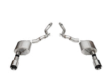 Load image into Gallery viewer, Corsa Performance 21273 3.0in. Dual Rear Exit Axle-Back Exhaust System with 4.5in. Polished Straight Cut for Select Ford Mustang