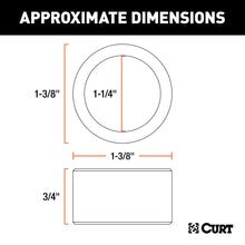 Load image into Gallery viewer, CURT 21300 Trailer Ball Reducer Bushing (From 1-3/8" to 1-1/4" Stem)