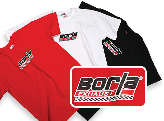 Borla 21305 Men's Checkered Red Crew Neck T-Shirt - 1X-Large
