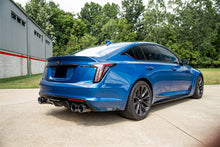 Load image into Gallery viewer, Corsa Performance 21322CFBLK 3in. Axle-Back Exhaust with Dual Mode Active Exhaust; Dual Rear Exit with Twin 4 for Select Cadillac CT5