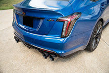 Load image into Gallery viewer, Corsa Performance 21322CFBLK 3in. Axle-Back Exhaust with Dual Mode Active Exhaust; Dual Rear Exit with Twin 4 for Select Cadillac CT5