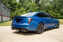 Load image into Gallery viewer, Corsa Performance 21322CF 3in. Axle-Back Exhaust with Dual Mode Active Exhaust; Dual Rear Exit with Twin 4 for Select Cadillac CT5