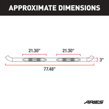 Load image into Gallery viewer, ARIES 214009 3in. Round Black Stainless Side Bars; Select Silverado; Sierra 1500; 2500; 3500 - Truck Part Superstore