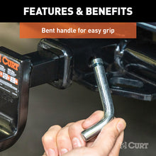 Load image into Gallery viewer, CURT 21403 1/2" Hitch Pin with Groove (1-1/4" Receiver, Zinc)