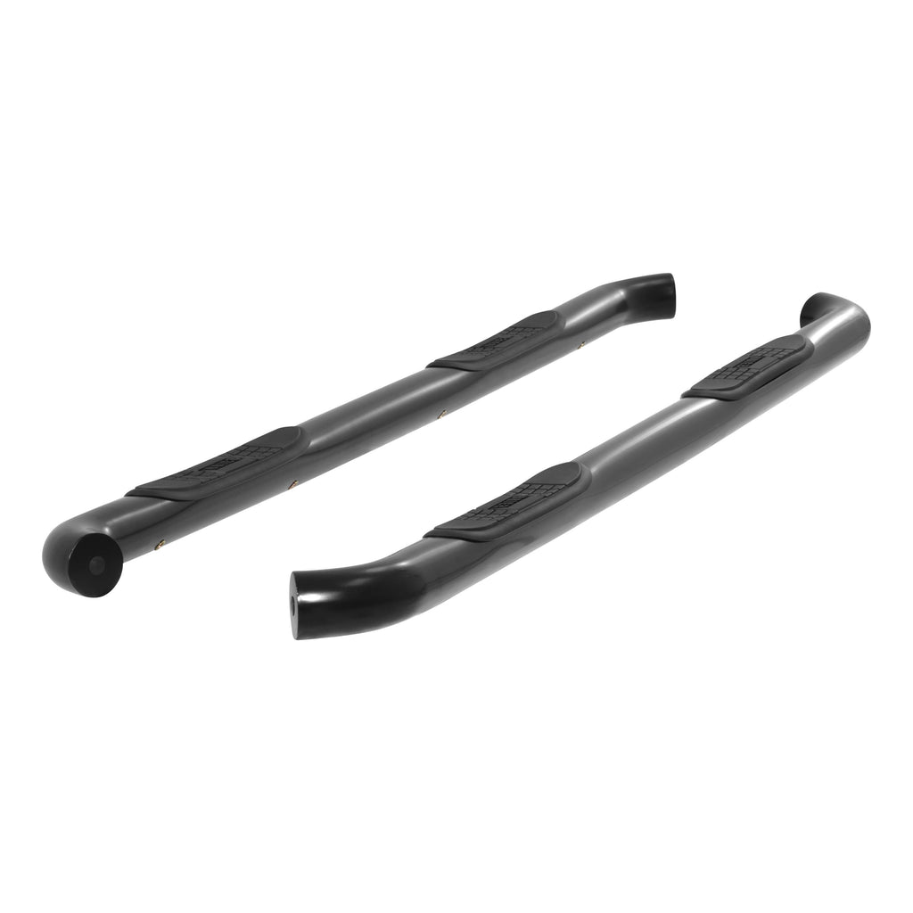 ARIES 214045 3" Round Black Stainless Side Bars, Select Silverado, Sierra 1500, 2500, 3500 HD for Select Chevrolet Silverado 2500 HD