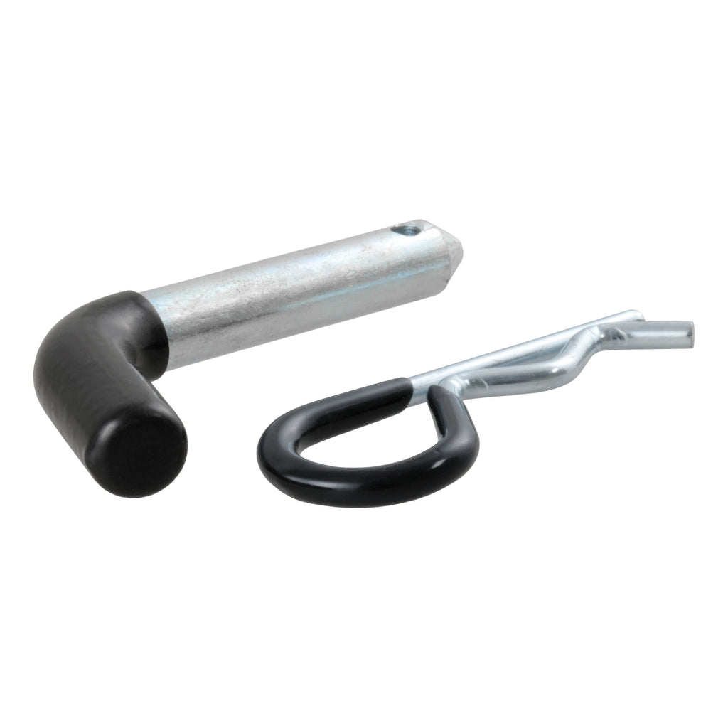 CURT 21410 1/2" Hitch Pin (1-1/4" Receiver, Zinc with Rubber Grip)