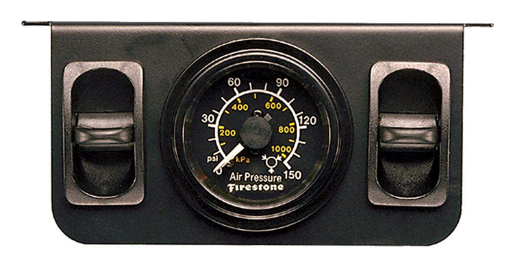 Firestone Ride-Rite WR17602577 Plastic Dual Electric Black Gauge