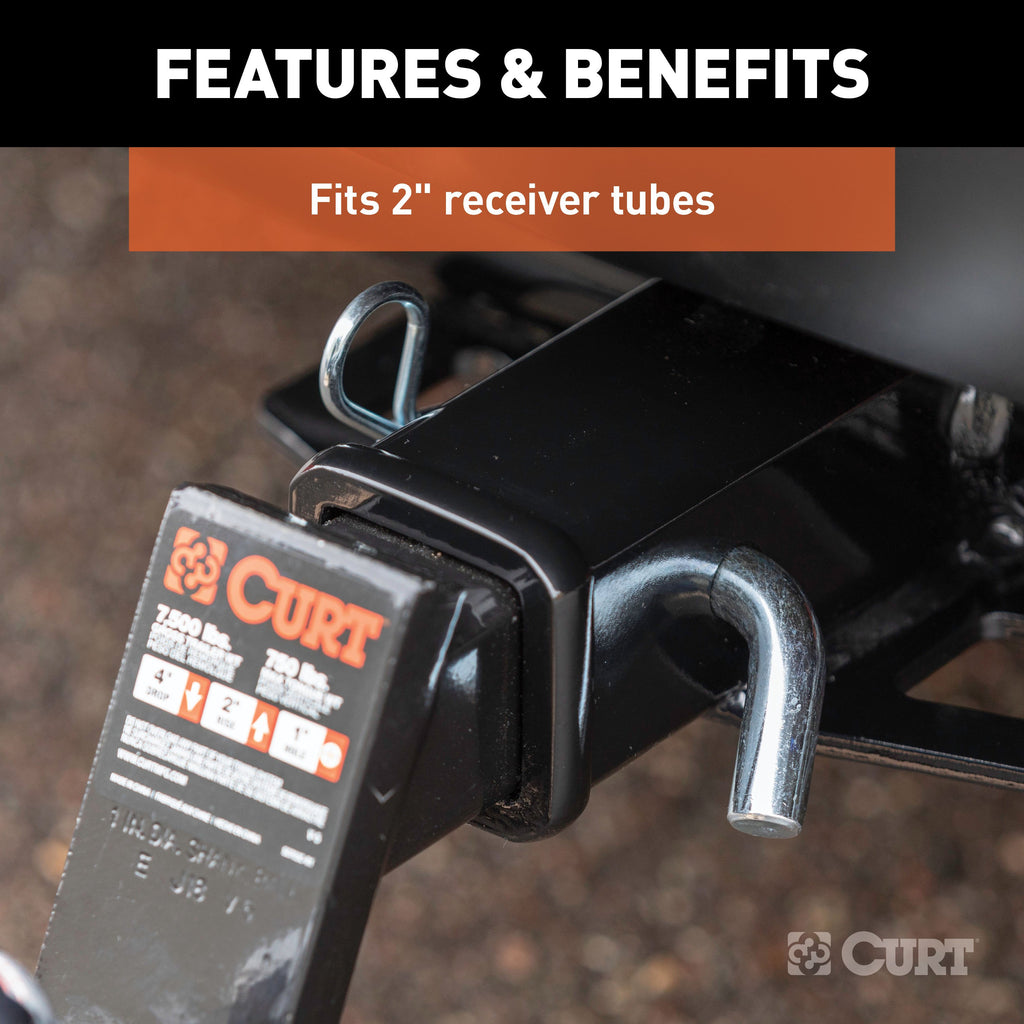 CURT 21500 5/8" Hitch Pin (2" Receiver, Zinc)