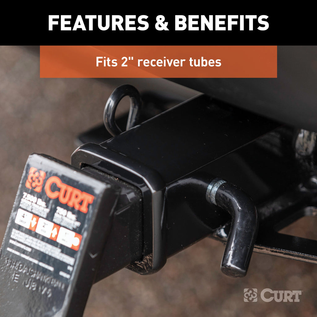 CURT 21510 5/8" Hitch Pin (2" Receiver, Zinc with Rubber Grip)