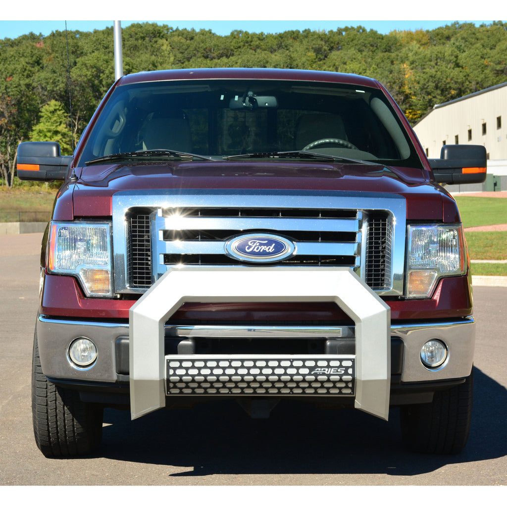 ARIES 2153002 AdvantEDGE 5-1/2in. Chrome Aluminum Bull Bar; Select Ford F250; F350; F450; F550 - Truck Part Superstore