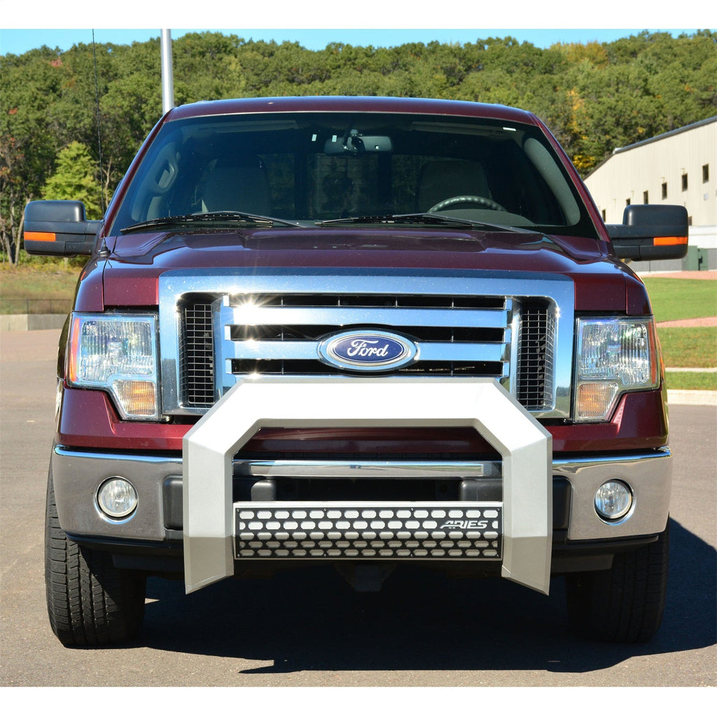 ARIES 2153002 AdvantEDGE 5-1/2in. Chrome Aluminum Bull Bar; Select Ford F250; F350; F450; F550 - Truck Part Superstore