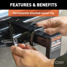 Load image into Gallery viewer, CURT 21541 1/2" Swivel Hitch Pin (1-1/4" Receiver, Chrome, Packaged)