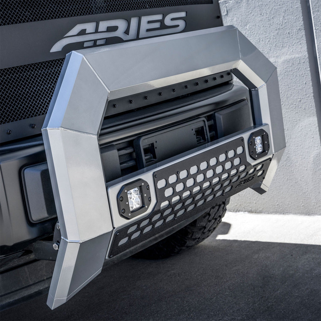 ARIES 2155100 AdvantEDGE 5-1/2in. Chrome Aluminum Bull Bar with Lights; Select Dodge; Ram 1500 - Truck Part Superstore