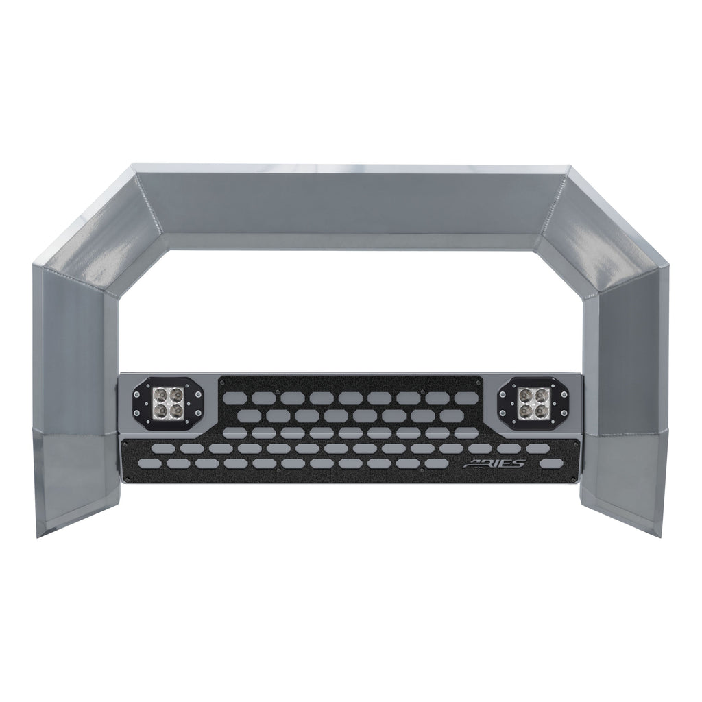ARIES 2155100 AdvantEDGE 5-1/2in. Chrome Aluminum Bull Bar with Lights; Select Dodge; Ram 1500 - Truck Part Superstore
