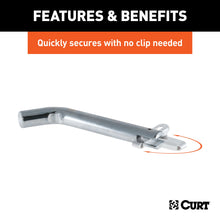 Load image into Gallery viewer, CURT 21551 5/8" Swivel Hitch Pin (2" Receiver, Chrome, Packaged)