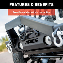Load image into Gallery viewer, ARIES 2156050 TrailCrusher Jeep Wrangler, Gladiator Steel Front Bumper Angular Brush Guard for Select Jeep Wrangler