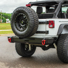 Load image into Gallery viewer, ARIES 2157000 TrailCrusher Jeep Wrangler JK Steel Rear Bumper; 12.5K - Truck Part Superstore