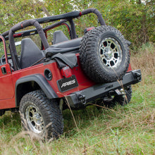 Load image into Gallery viewer, ARIES 2157001 TrailCrusher Jeep Wrangler TJ Steel Rear Bumper, 9.5K for Select Jeep Wrangler