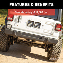 Load image into Gallery viewer, ARIES 2157002 TrailCrusher Jeep Wrangler JL Steel Rear Bumper, 12.5K for Select Jeep Wrangler