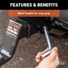 Load image into Gallery viewer, CURT 21582 5/8" Hitch Pin with Groove (2" or 2-1/2" Receiver, Zinc)