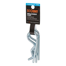Load image into Gallery viewer, CURT 21602 Hitch Clips (Fits 1/2" or 5/8" Pin, Zinc, 3-Pack)