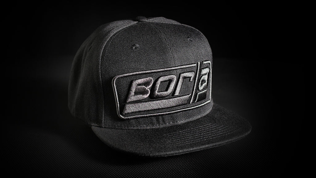 Borla 21610 Borla Logo Black Baseball Cap - Snap-Fit  Closure, One Size Fits All