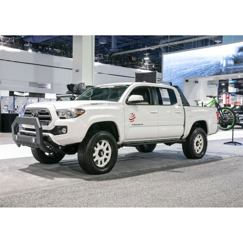 ARIES 2162101 AdvantEDGE 5-1/2in. Black Aluminum Bull Bar with Lights; Select Toyota Tacoma - Truck Part Superstore