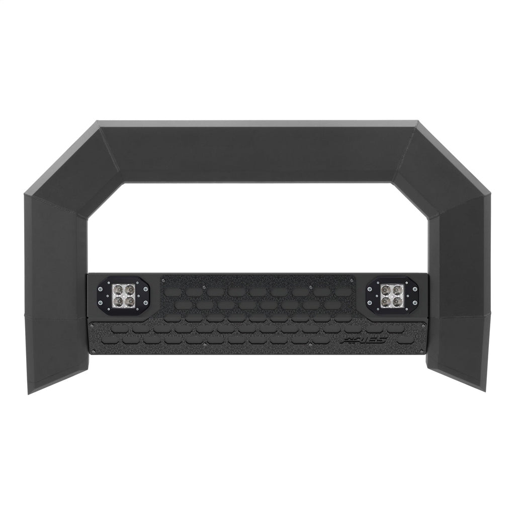 ARIES 2163102 AdvantEDGE 5-1/2in. Black Aluminum Bull Bar with Lights; Select Ford Super Duty - Truck Part Superstore