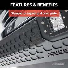 Load image into Gallery viewer, ARIES 2163102 AdvantEDGE 5-1/2in. Black Aluminum Bull Bar with Lights; Select Ford Super Duty - Truck Part Superstore